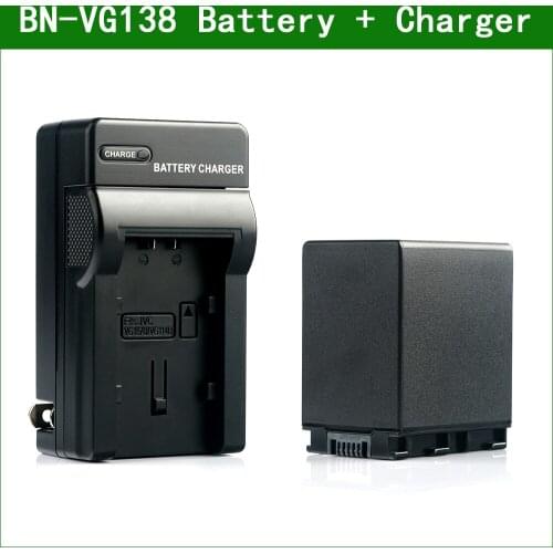 BN-VG138 VG138 Digital Camera Battery + Charger For JVC BN-VG114 BN-VG114E BN-VG114U GZ-E300 GZ-E565 GZ-EX210 BN-VG138U