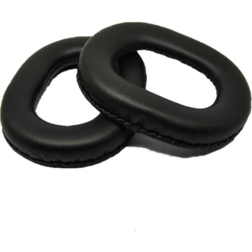 1 Pair Ear Pads Cushions For Panasonic TECHNICS RP-HTX7 HTX7A HTX9 Replacement Foam Sponge Round Leather Earpads Black Ew