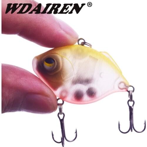 1Pcs Winter Vib Sinking Fishing Lures 4.5cm 8.5g Artificial Hard Bait Mini Vibration Actions Wobblers Crankbaits Pesca Tackle