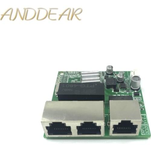 3-port Gigabit switch module is widely used in LED line 5 port 10/100/1000 m contact port mini switch module PCBA Motherboard
