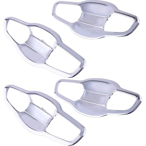 4Set ABS Silver Side Door Handle Bowl Trim Cover Decoration Cup Fit for Honda CRV 2012 2013 2014 2015 2016