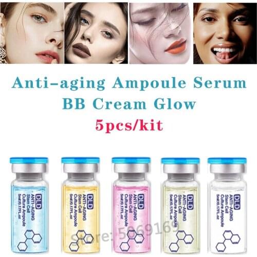 5ml BB Cream Glow Meso Whitening Serum Ampoule Hyaluronic Acid Moisturing Facial Smoothing Korean Makeup Beauty Salon Essence