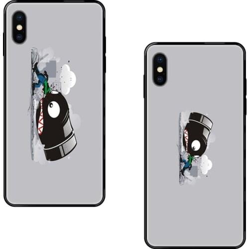 For Redmi Note 4 5 5A 6 7 8 8T 9 9S Pro Max Cartoon Funny Bullet Pattern Lovely Black Soft TPU Art Online Cover Case Extreme