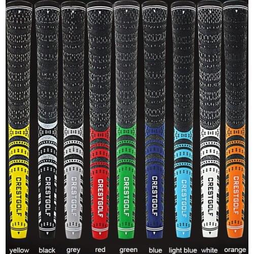 Crestgolf 10pcs/Pack Midsize 60R Carbon Yarn Anti-Skid Golf Irons Grips Golf Club Grips 9 Colors Available