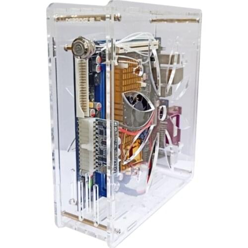 DIY MINI ITX Case HTPC Computer Cases Chassis Desktop For Game Chassis support 2.5 SSD HDD 17*17CM with 160W PSU