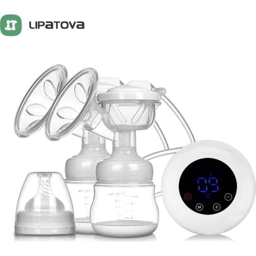 Electric Breast Pump Breastfeeding Painless Portable Strong Suction Electric Breast Pump with Lithium Battery BPA free