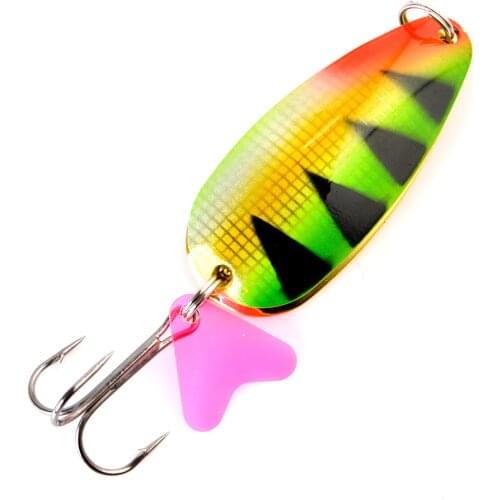 FTK Metal Fishing Lure Spinner Bait 21g 30g 35g Carp Double Spoon Lure With Treble Hook Jigg Hard Baits For Pike Fishing