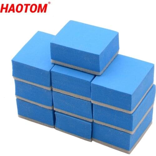 10PCS Blue Magic Clay Sponge Bar Car Pad Block Cleaning Eraser Wax Polish Pad Tool Degreasing Film Shellac Cleaning Wool Wipe