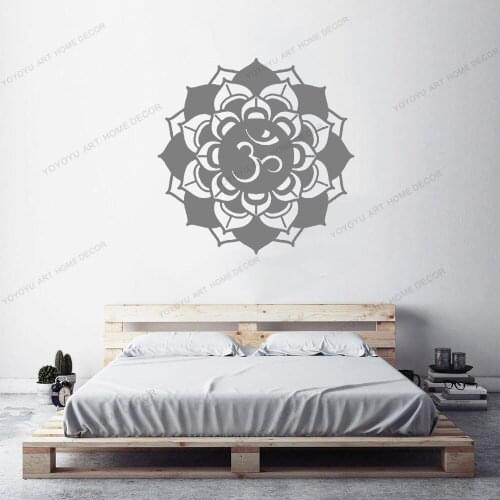 Hinduism Namaste Yoga Mandala Vinyl Wall Garage Stickers Home Decor Room Art Mural Wall Decal Wallpoof CX1860