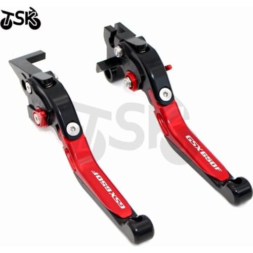 Laser Logo For SUZUKI GSX650F GSX 650 F GSX 650F 2008 2009 2010 2011 2012 CNC Motorcycle Foldable Extendable Brake Clutch Levers