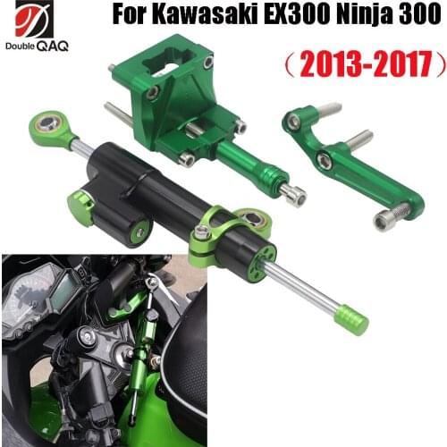 Motorcycle Stabilizer Steering Damper Mounting Kit Bracket Support For Kawasaki EX300 Ninja300 Ninja 300R 2013-2017