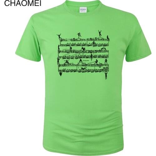 2019 New Mozart Men T Shirt Funny Music Sheet Print T-Shirt Summer Cotton Short Sleeve Brand Tees Camisa Hombre C60