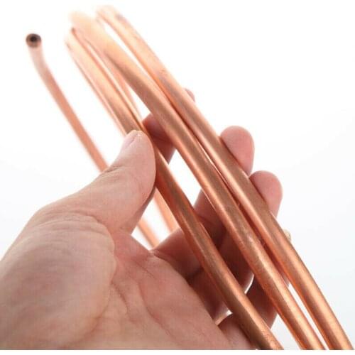 Soft T2 Copper Tube Coil Refrigeration HVAC Auto OD 2-22mm Thickness 0.5-1.2mm OD X Thickness