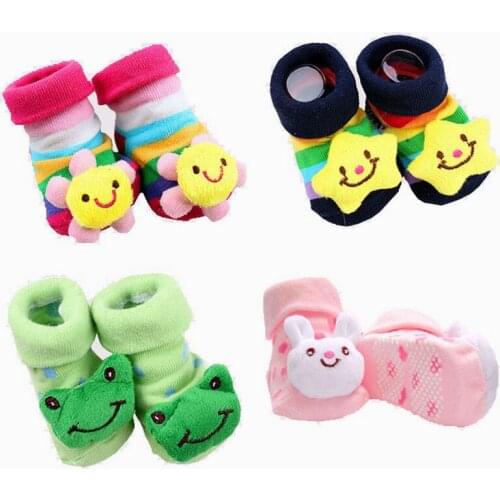 1 Pair cotton Baby socks rubber anti slip Boy Girl floor kids Toddlers autumn spring Animal Infant newborn Cute gift cheap stuff