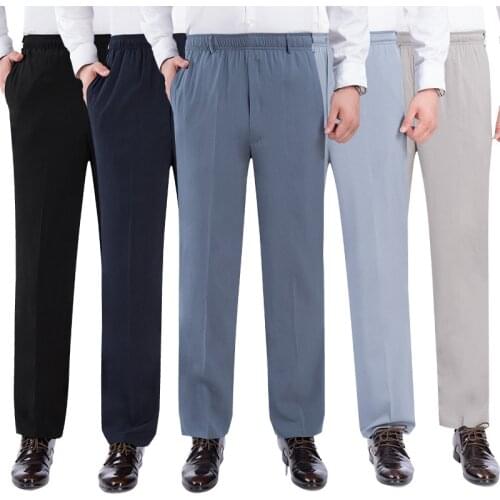 New Arrival Summer Style Men Pants Plus Size 5XL Breathable Loose mens trousers