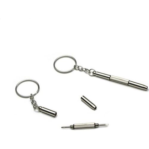New Party Favor Mini 3 in 1 Multi-function Metal Screwdriver Tool Keychain FFor Cell Phone Camera LX7971