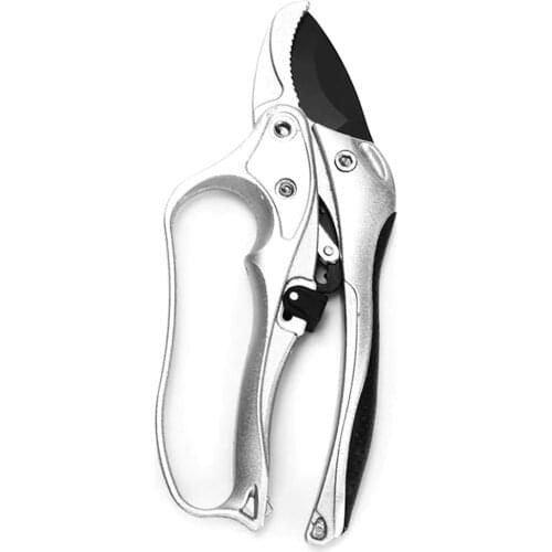 Ratchet Carbon Steel Pruning Shear Home Gardening Tree Flower Durable Bonsai Hand Tool Cutter Branchcutter