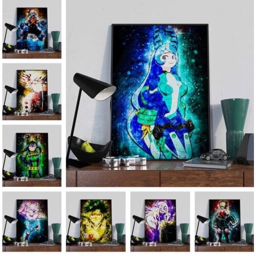 Anime Figure My Hero Academia Posters And Prints Wall Art Canvas Painting Nordic Wall Pictures For Living Kids Room Decor