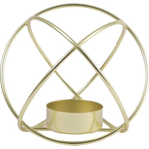 Ins Simple Geometric Wrought Iron Candle Holder Creative Restaurant Candlelight Dinner Wedding Props Romantic Home Decorations