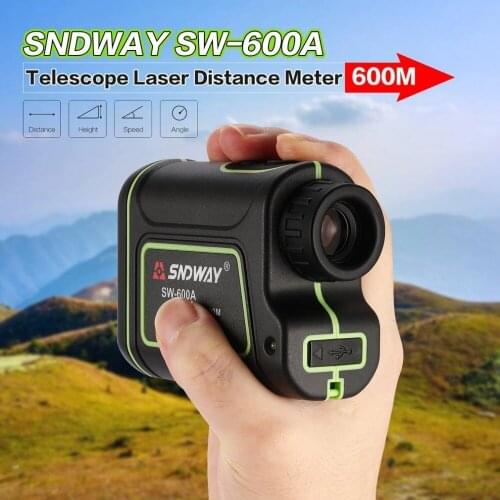 SNDWAY SW-600A Monocular Telescope Laser Rangefinder 600m Trena Laser Distance Meter Golf Hunting laser Range Finder
