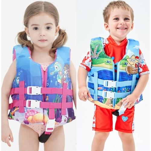 Children Life Jacket Cute Cartoon Floating Swimming Vest Buoyancy Aid Boating Swimming Accessory for Pool Party
