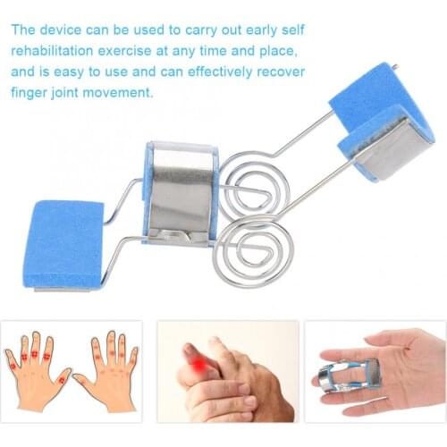 3Sizes Finger Joint Actuator Exerciser Straight Curved dysfunction Functional Rehabilitation Training Finger Splint Orthosis