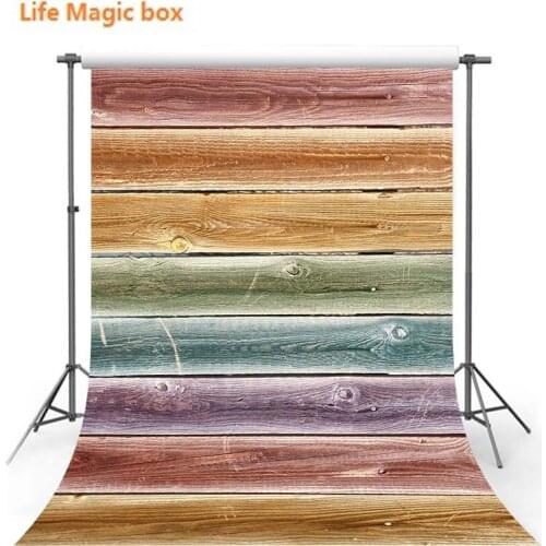 Backdrop Birthday Party Vinyl Backdrops For Photography Blue Fading Wood Planks Foto-154