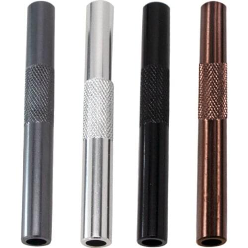 3PCS 70mm Sniffer Aluminum Pen Style Snuff Snorter Dispenser Metal Snuff Snorter Hose Tube Smoke Pipe Accessories