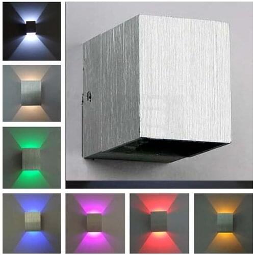 3W AC90-260V Novelty Foyer Led Wall Light Indoor Ressessed In Wall Mounted Optional