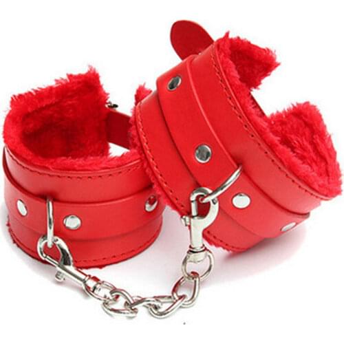4 Colors PU Leather Hand cuffs Restraints Toys Handcuffs for sex, Adult Games Bdsm bondage Sex toys for couples