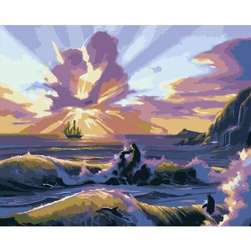 40*50CM Hot Colorful DIY Oil Painting Figures Wall Art Canvas Girls loverl Pictures DIY Painting Home Decorative Painting Arts