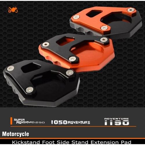 Motorcycle Accessories CNC for KTM Adventure 1290 1050 1090 1190 1290 Adv Kickstand Foot Side Stand Extension Pad Support Plate