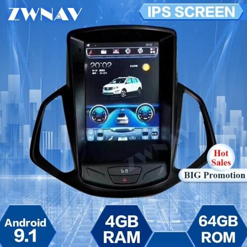 4G+64GB Tesla Screen Car For Ford Ecosport Android 9 Player Mutimedia GPS Navigation Auto Audio Radio Stereo Head Unit Recorder