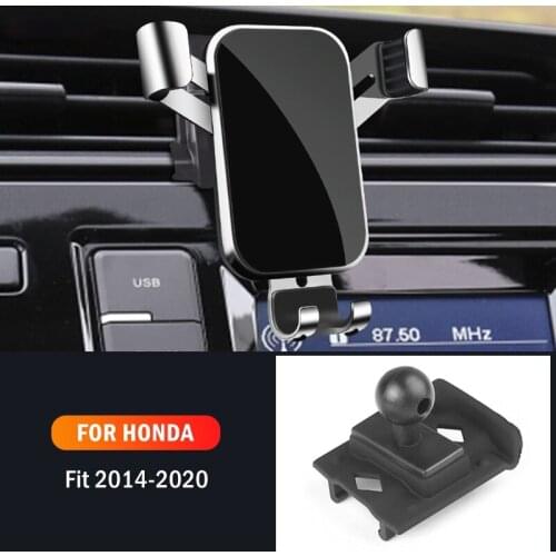Car Mobile Phone Holder Mounts GPS Stand Gravity Navigation Bracket For Honda Fit 2014 2015 2016 2017 2018 2019 2020 Accessories