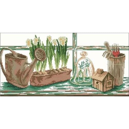 Bonsai gardening patterns Counted Cross Stitch 11CT 14CT 18CT DIY Chinese Cross Stitch Kits Embroidery Needlework Sets