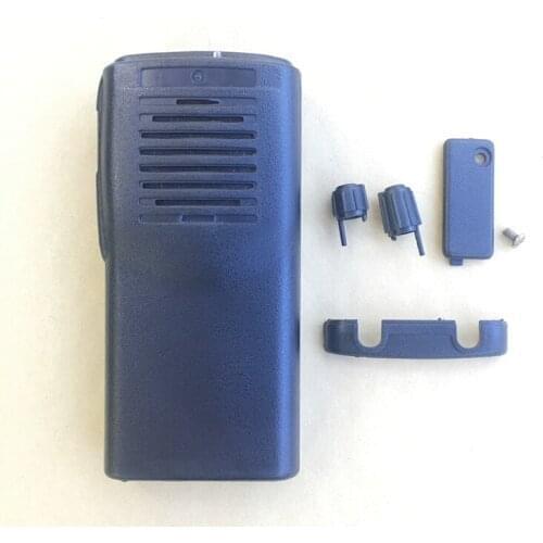 Black the front housing case shell replacement for Kenwood TK3107 TK2017 walkie talkie with knobs dust cover battery lock