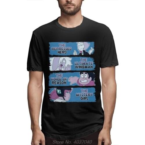 Last One Out Of Beach City Steven Universe Tee Men Soft Homme Tee Shirt O-Neck Plus Size Awesome Black Cotton Tee Shirt