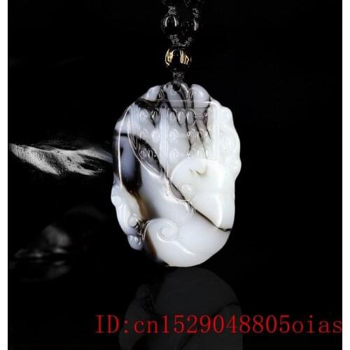 Jade Ruyi Pendant Fashion Jadeite Women Necklace Gifts for Chinese Men Charm Natural Amulet Jewelry Carved