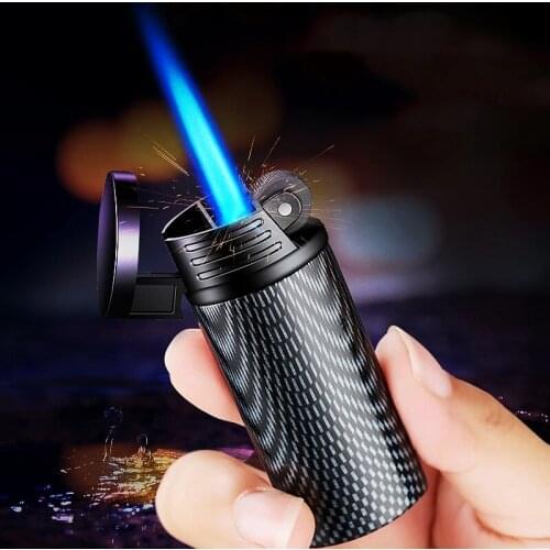 New Metal Gas Butane Flint Lighter Jet Windproof Torch Cigar Cigarettes Grinding Wheel Lighter Cheap Promotion Gadgets For Men
