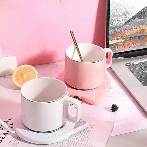 Portable Tea Coffee Cup Pad Home Office USB Milk Coffee Beverage Warmer Heating Cup Mug Mat Coaster Table Placemats Decor