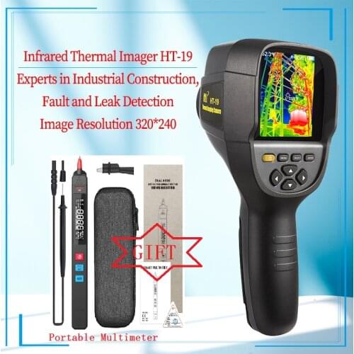 Professional Edition Handheld HT-19 Infrared Thermal Imager 320*240 HD Detector 0.07 High Sensitivity Free Multimeter