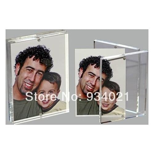 Clear Magnetic Acrylic Photo Frame 8" X 10" Plexiglass Picture Frame