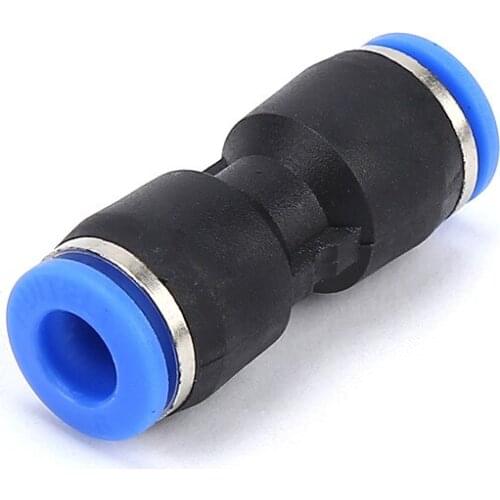 Straight Pneumatic Pipe Fitting Push in Equal Union Quick Connector Fit Tube OD 4mm 6mm 8mm 10mm 12mm 14mm 16mm