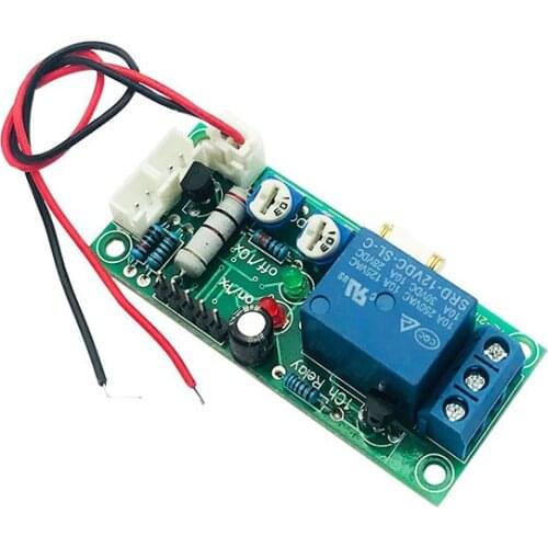 DC 12V Vibration Sensor Switch Moduler Relay Switch High Sensitivity Delay Adjustable