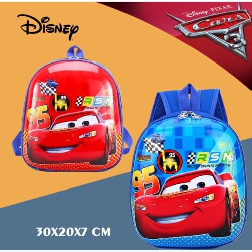 Disney Cars 2 3 Lightning Mcqueen Waterproof Children School Toys Bag Kindergarten Boy Girl Baby Kid Backpack Cute Plush Cartoon