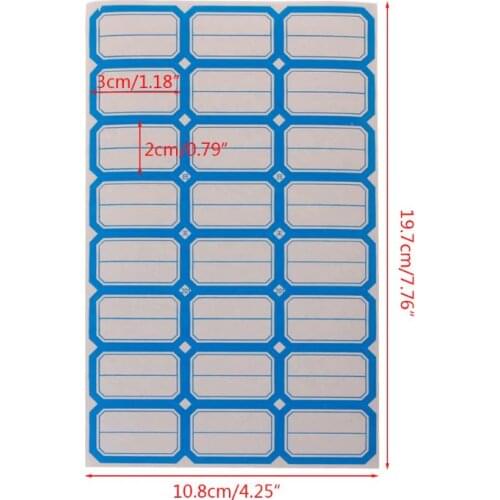 CPDD 240 Pcs Self Adhesive Sticky Blank Label Paper Label Can Be Classified