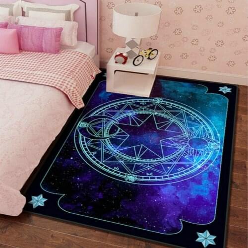 Nordic cartoon dream girl princess carpet cute pink rugs kids room living room bedroom carpet baby blue floor mat room bedside