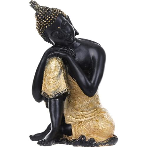 Buddha Statue Thailand Buddha Sculpture Hindu Fengshui Figurine Sleep Meditation Miniature Resin Home Decor