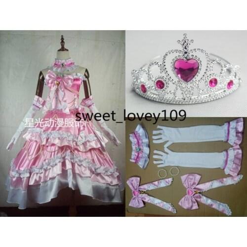 High Quality Amine Aikatsu STARS Shiratori Hime Cosplay Costume Dress Custom Made