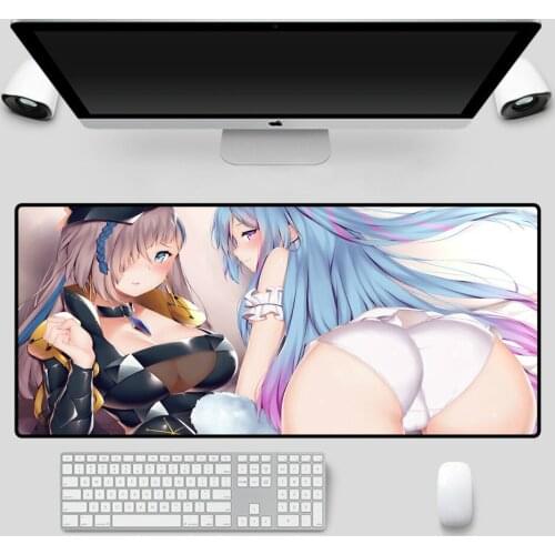XGZ Animated Mouse Pad Two Sexy Girls Butt Large Mouse Pad Computer Notebook Office Keyboard Game Accessories Mouse Pad Desk Mat
